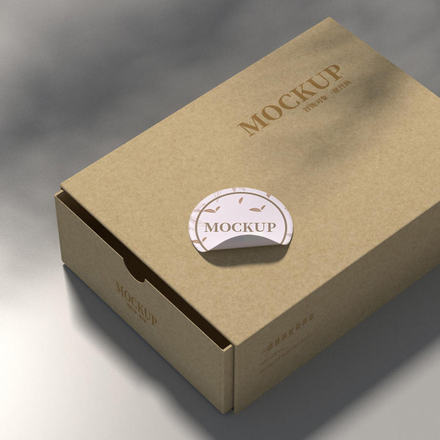 不干胶包装盒样机