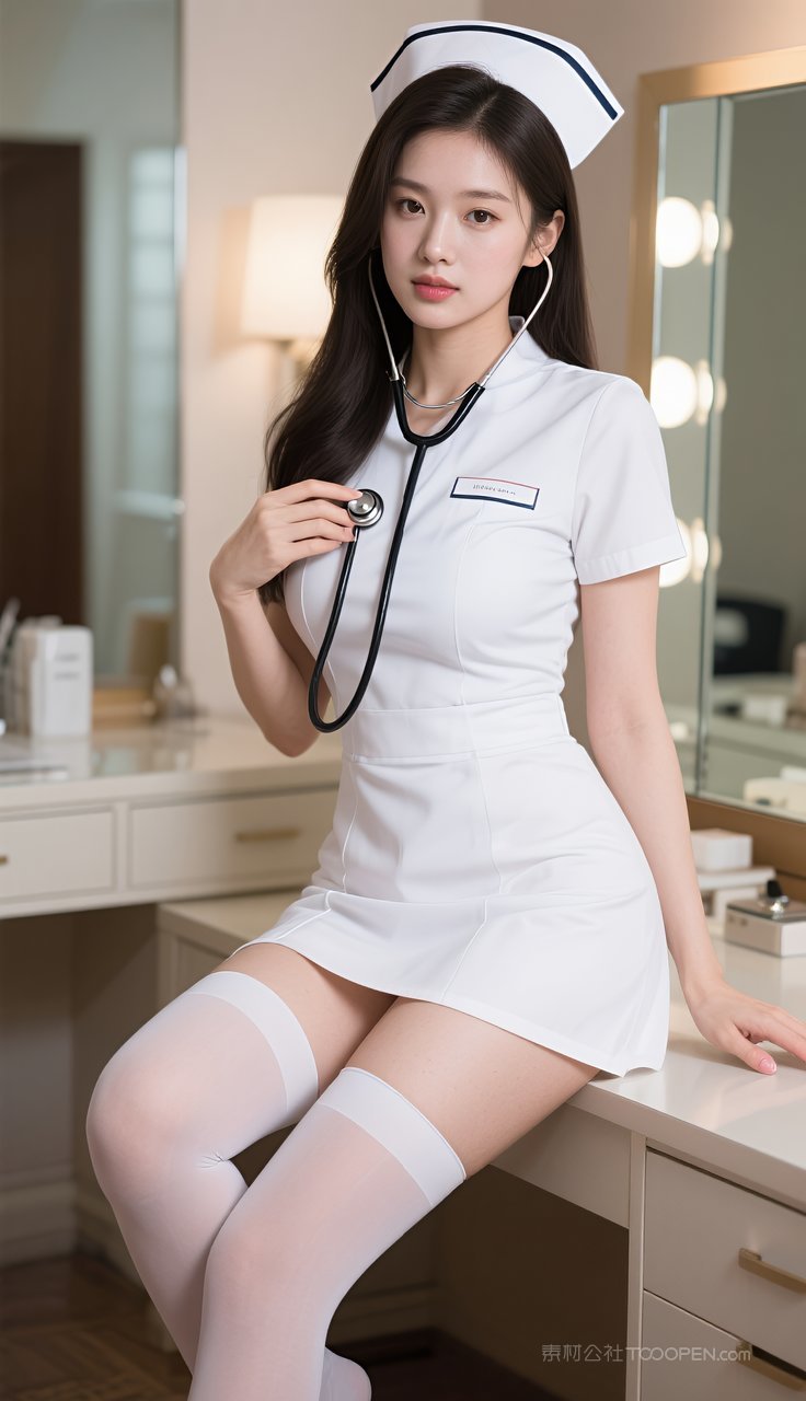 美女短裙模特制服美腿丝袜长腿