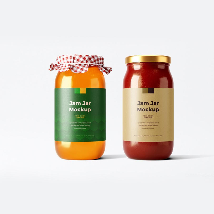 玻璃罐包装样机