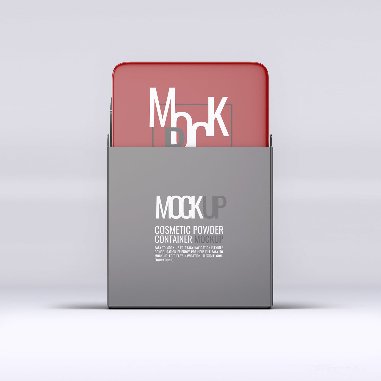 化妆品粉盒包装样机