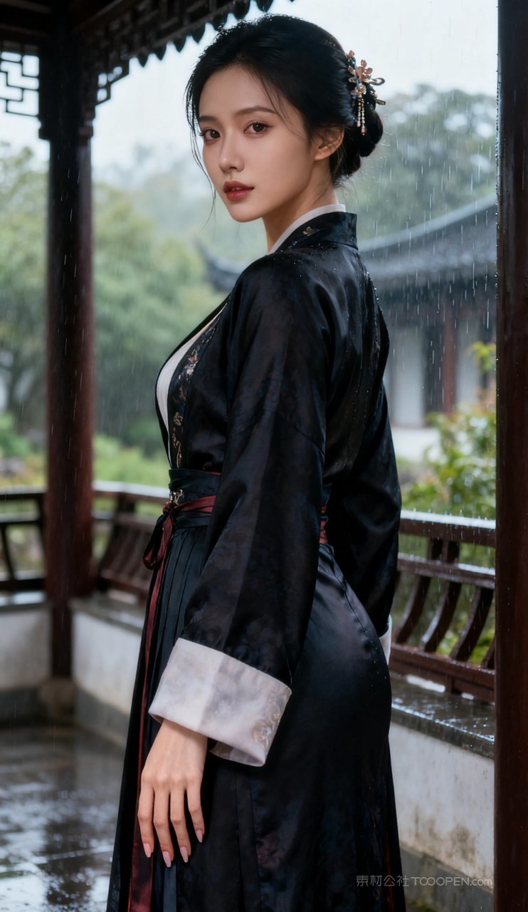 美艳丰腴女性性感摄影美女古风汉服