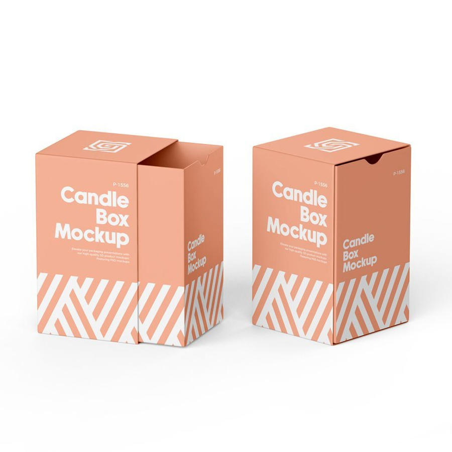 滑动蜡烛盒包装样机