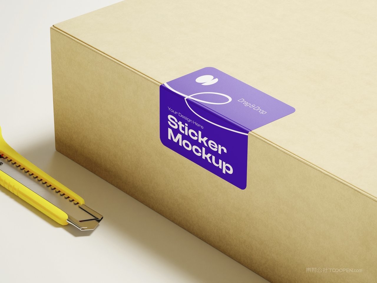 贴纸包装样机