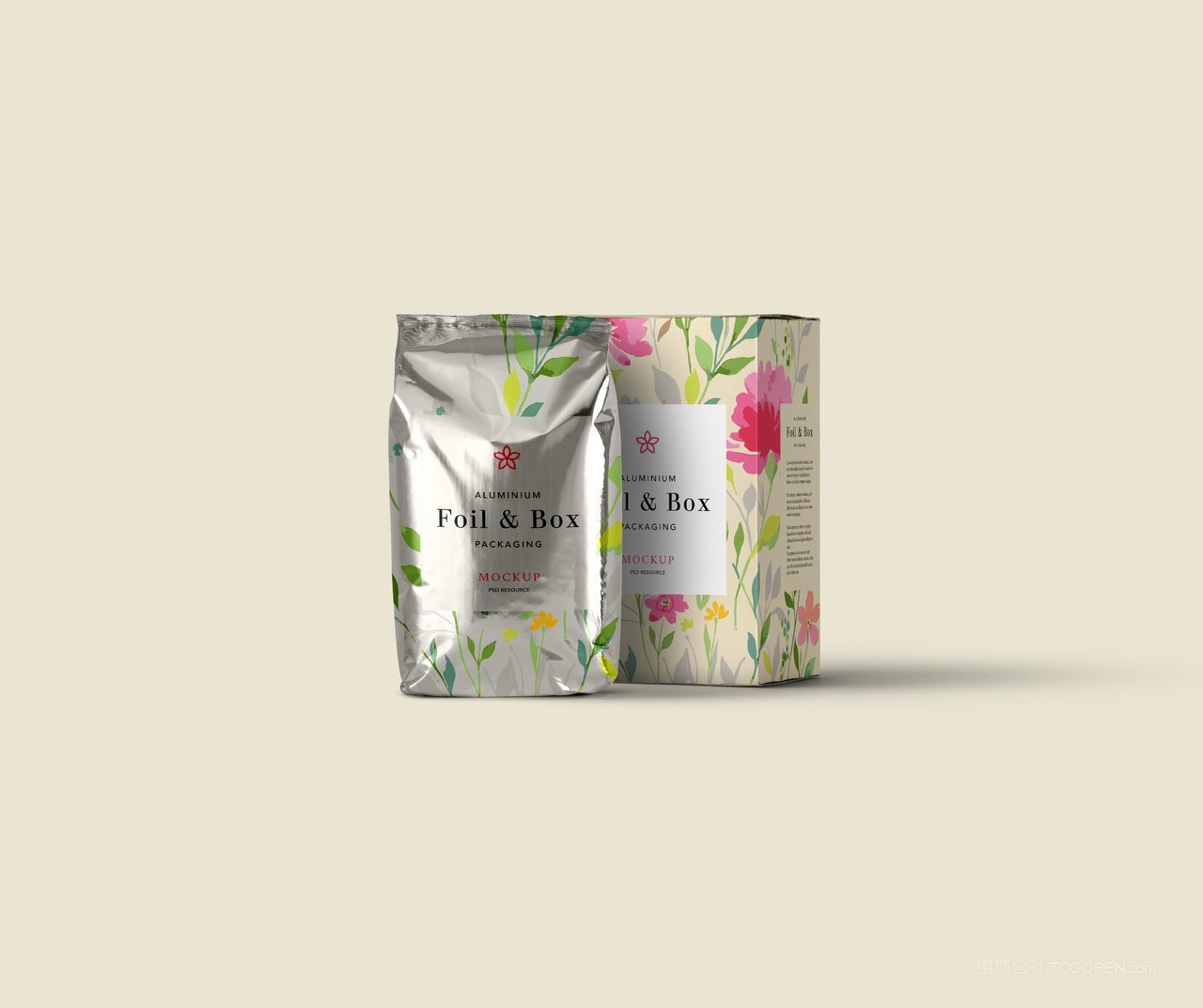 食品塑料包装样机psd模板