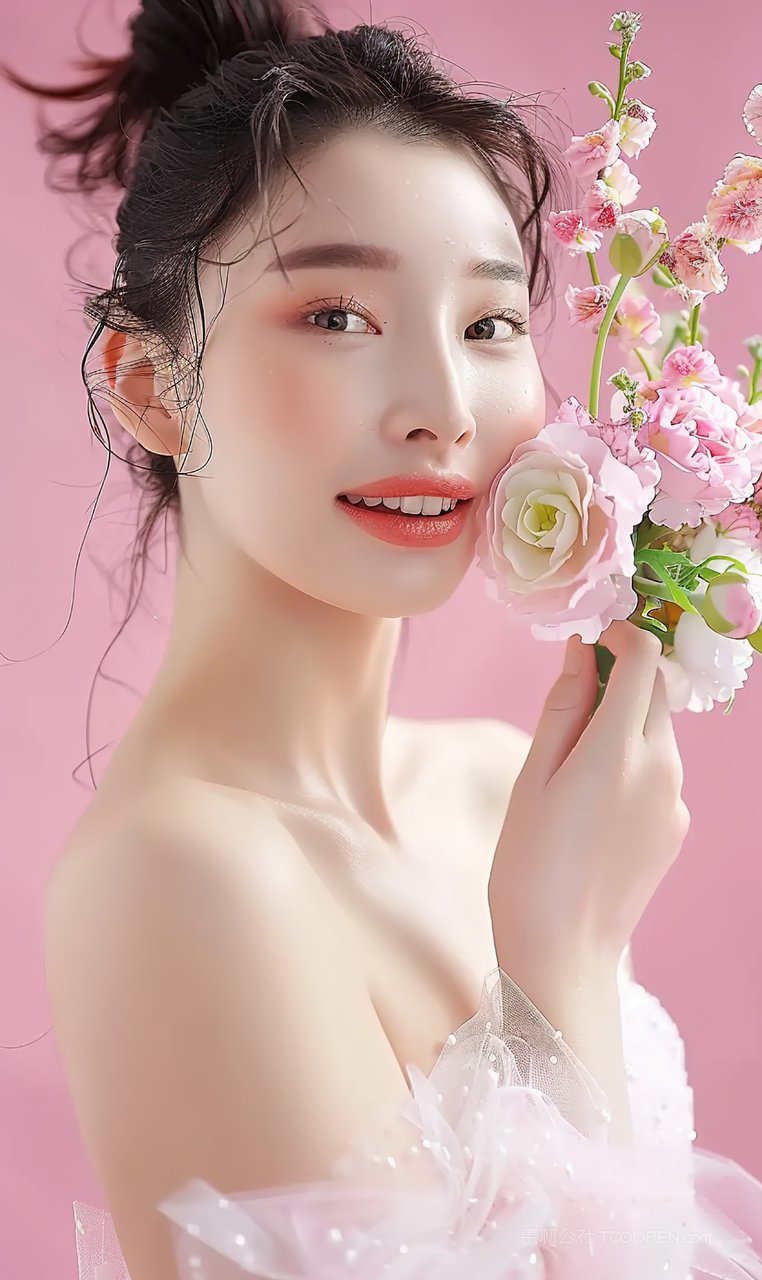 个性女性清纯美白美女时尚青年护肤