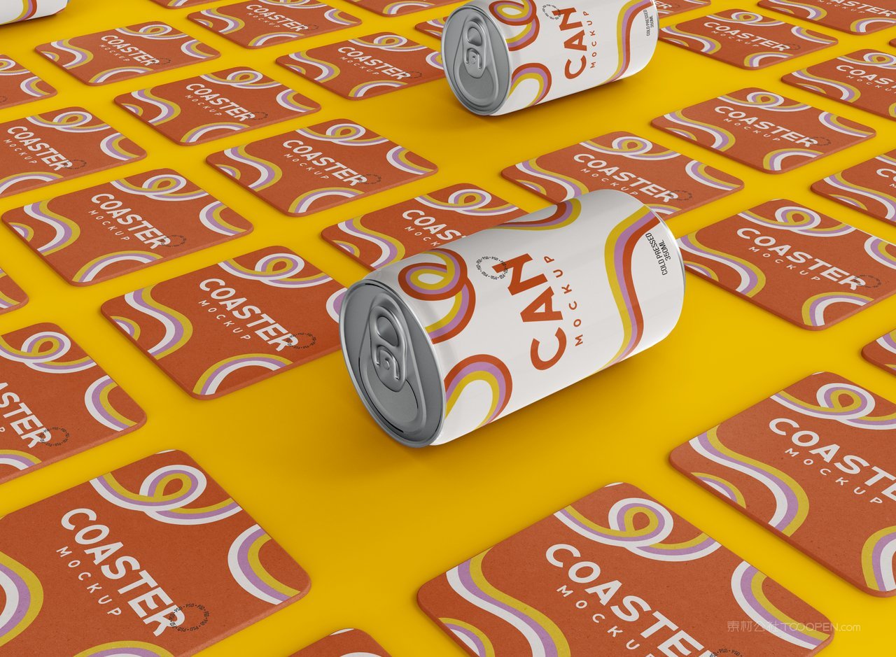 易拉罐样机psd素材模板