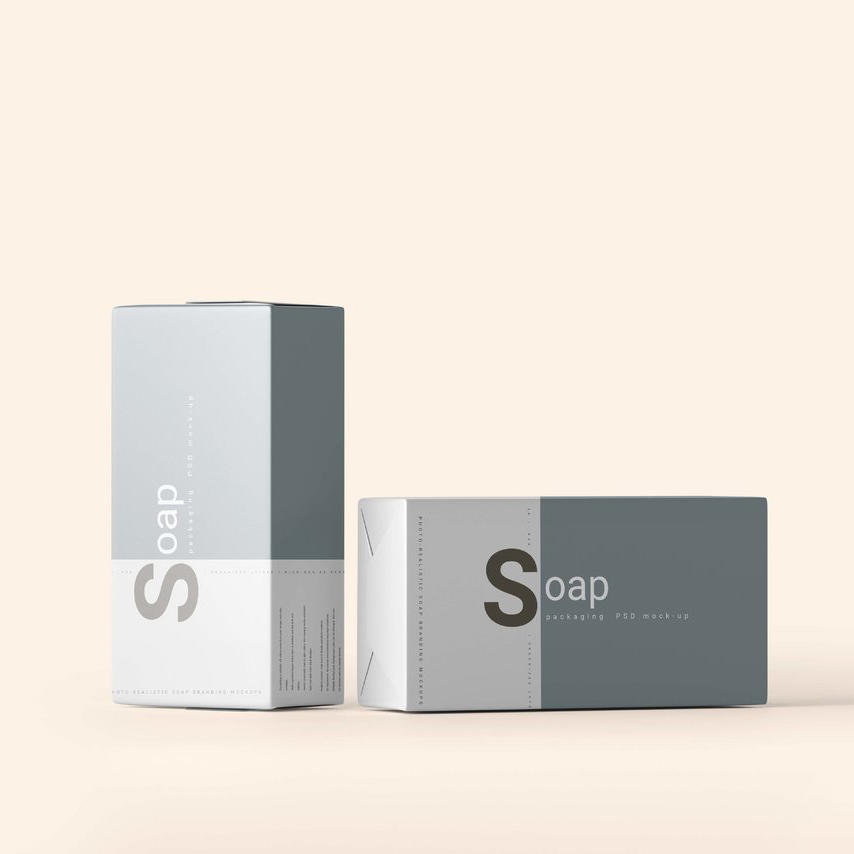 时尚肥皂包装样机
