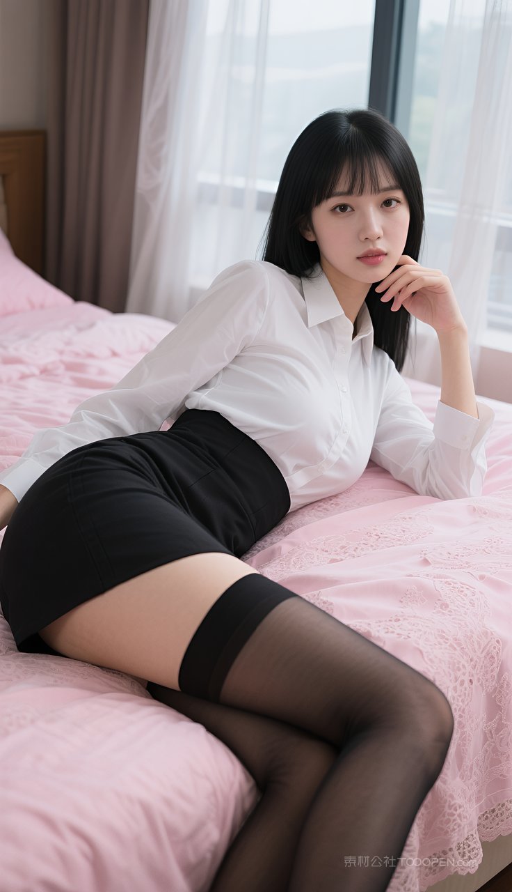 短裙长腿美女模特丝袜制服