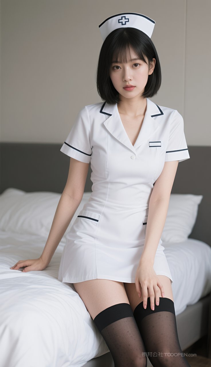 性感模特美女丝袜短裙美腿制服美艳