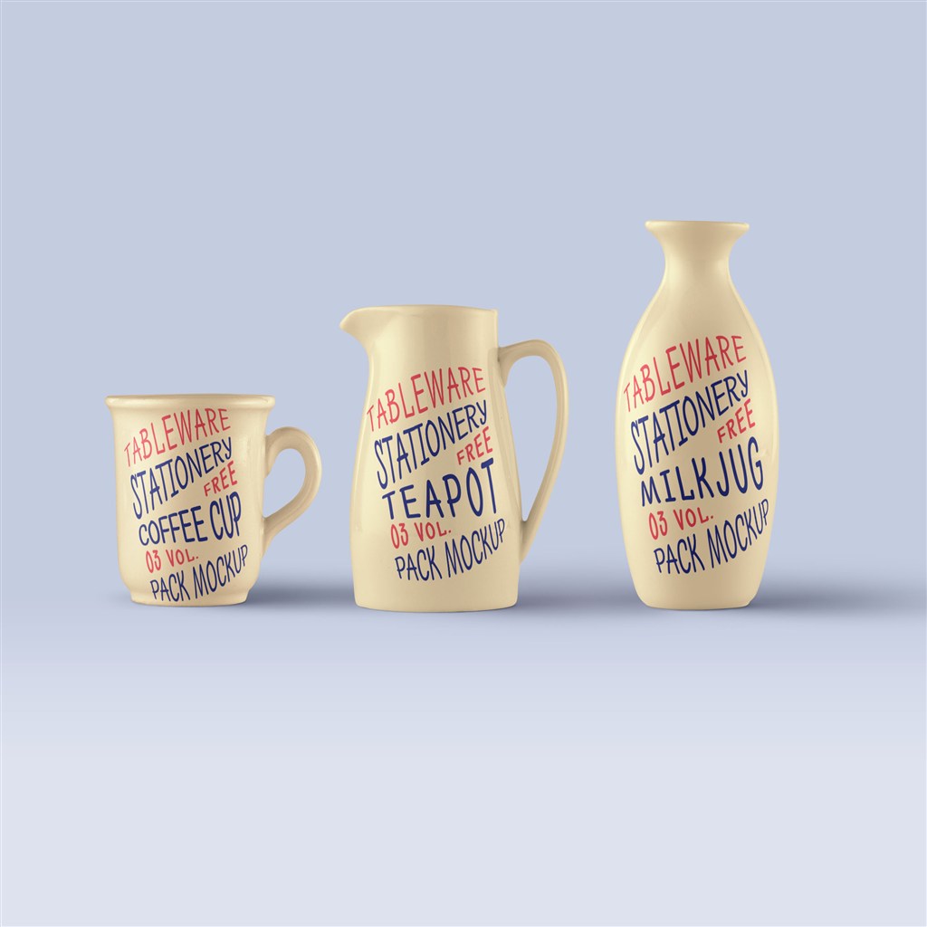 陶艺酒瓶杯子样机