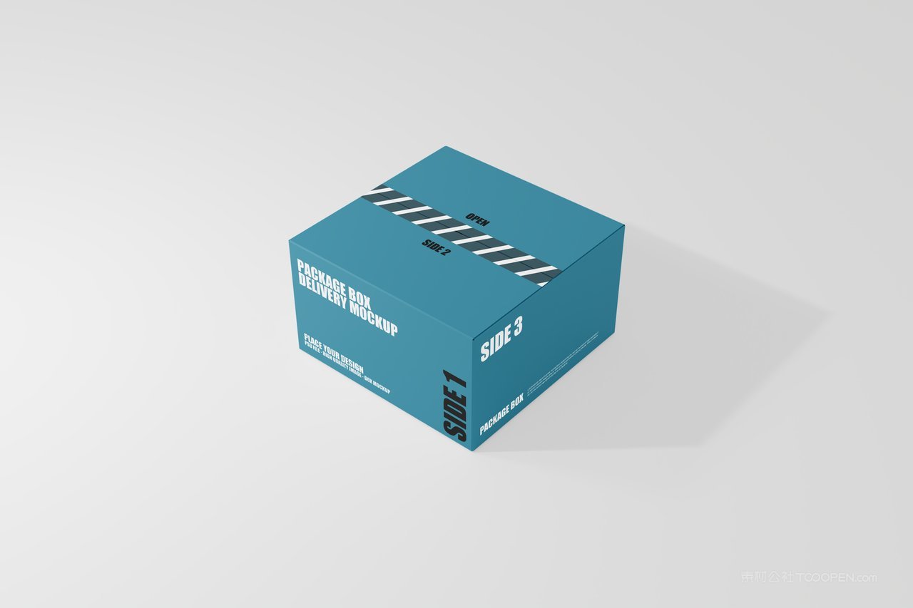 产品包装盒正面样机