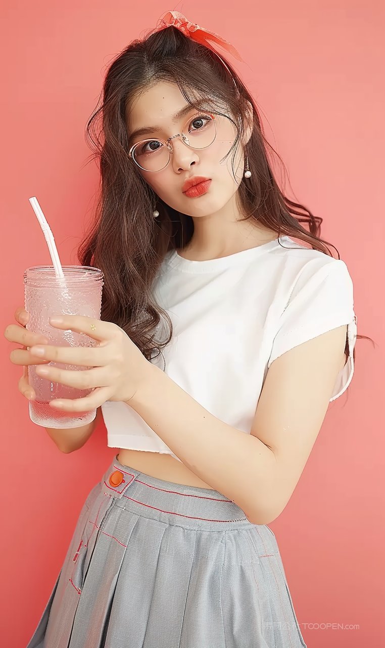 青春美女美白魅力时尚美容高雅彩妆端庄女性