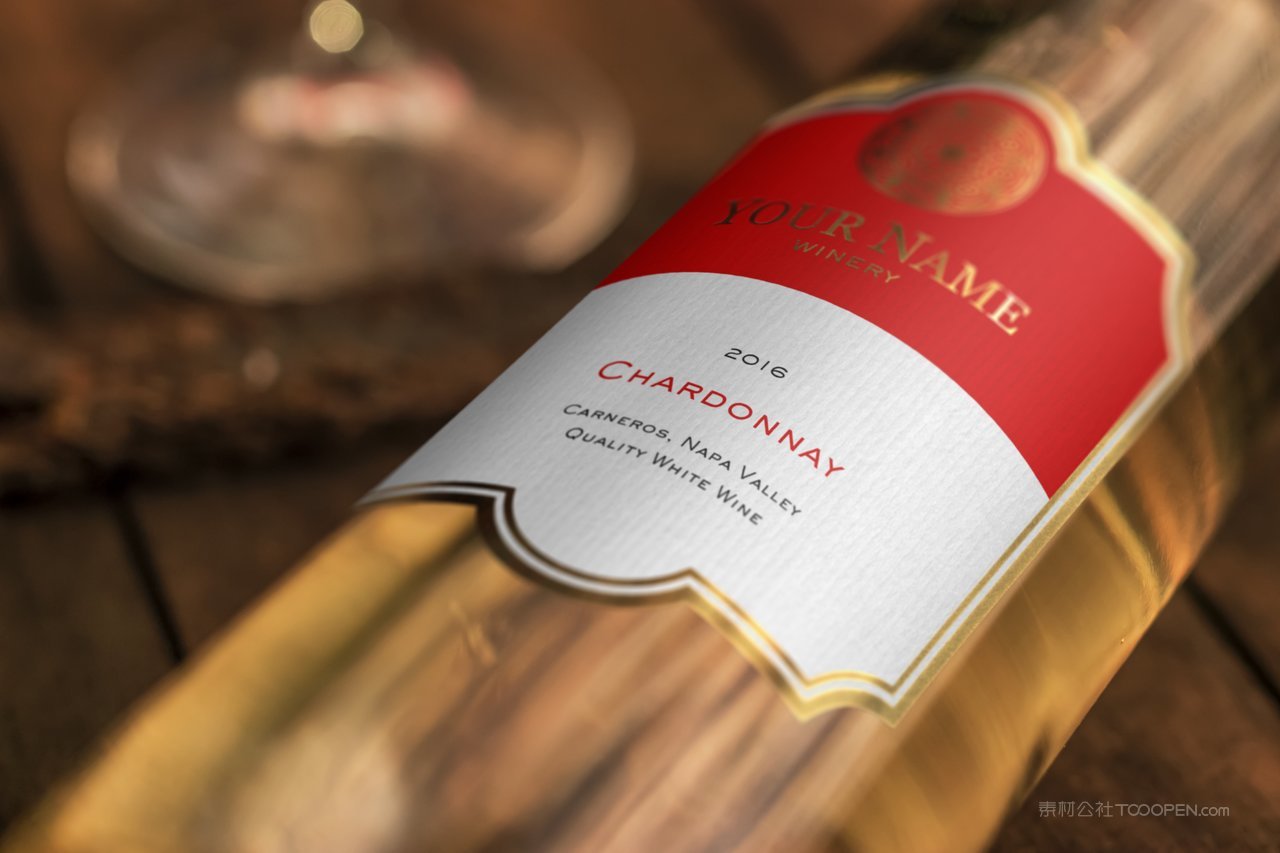 洋酒酒瓶细节样机