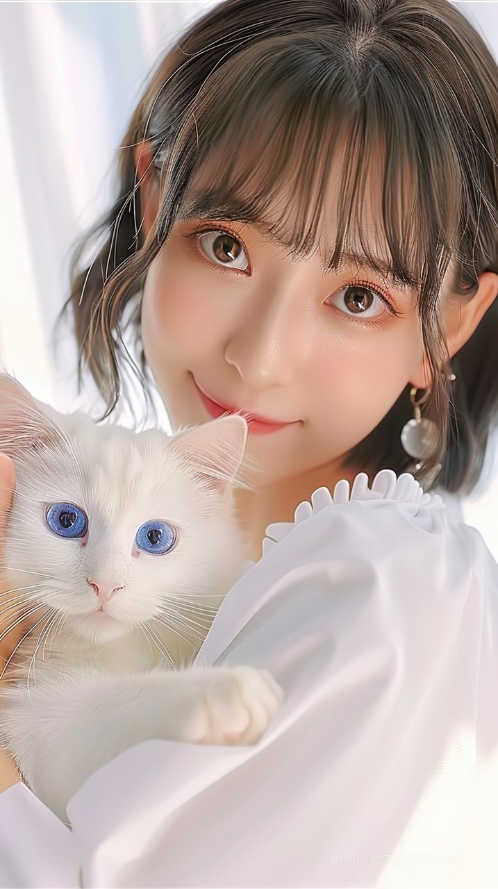 写真少女清纯年轻美女模特甜美