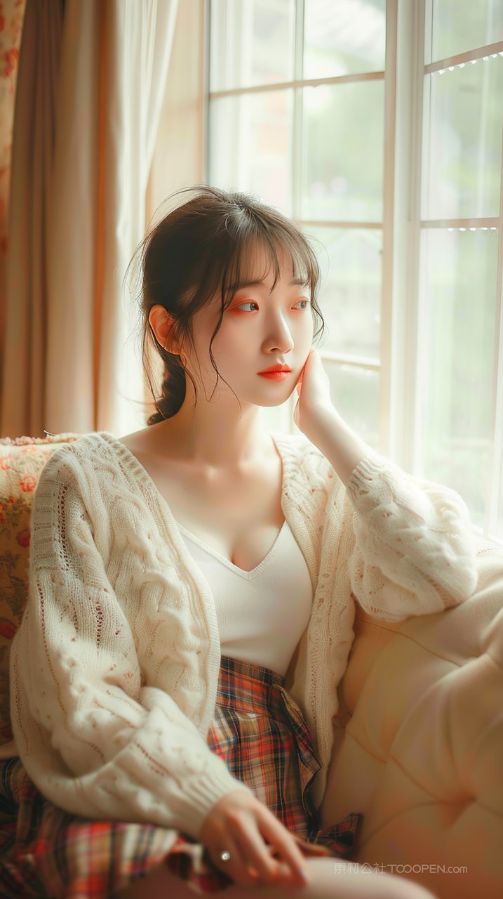 年轻模特清纯写真少女美女