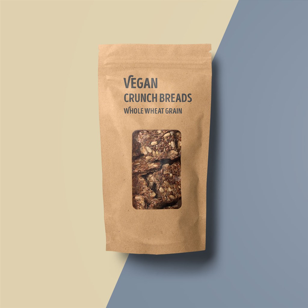 有机食品之瓜子仁坚果饼牛皮纸袋包装袋样机