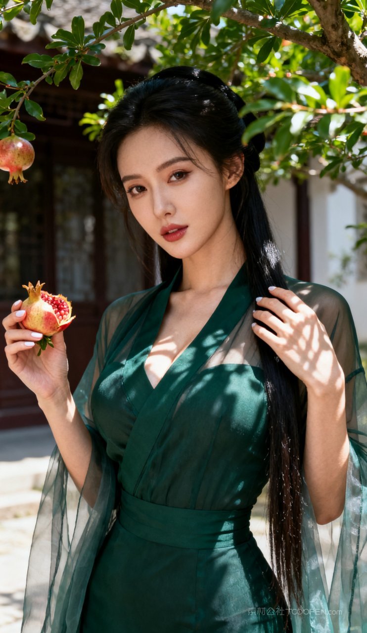 汉服性感美女妩媚古风大胸少女美艳