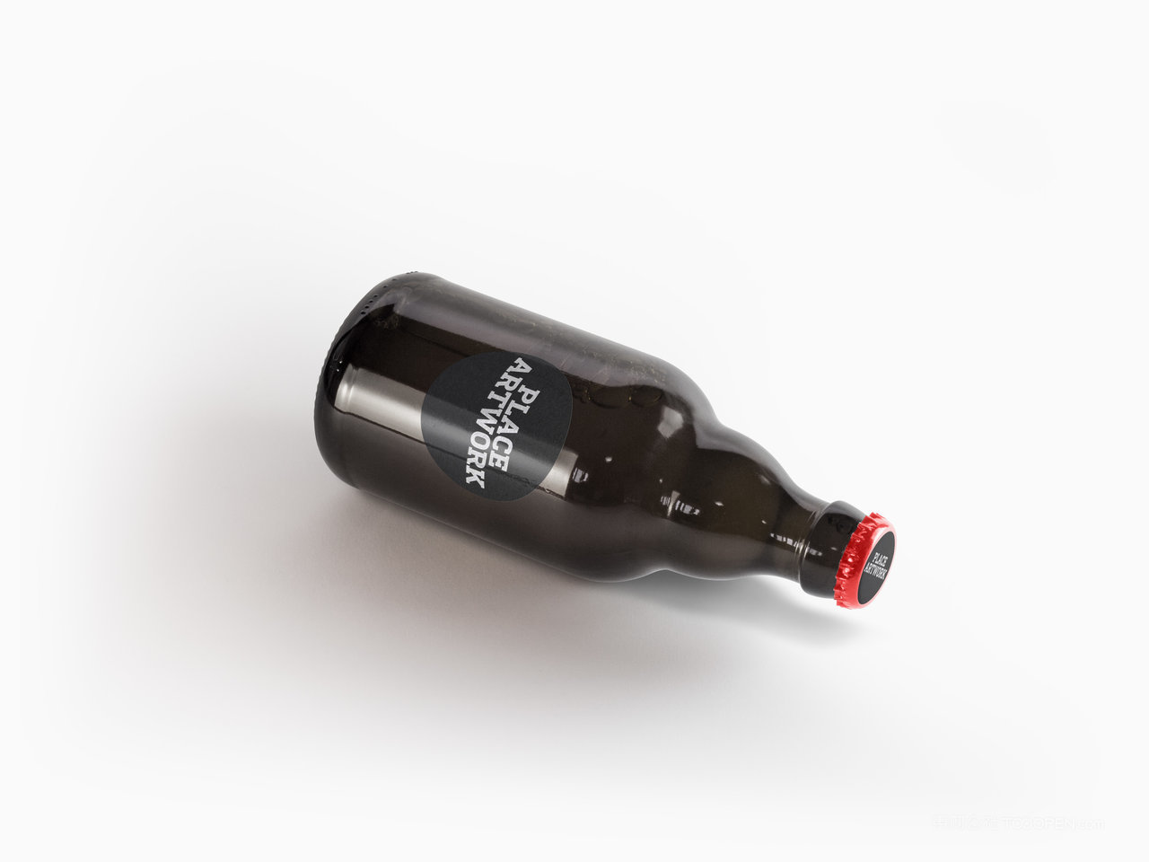 黑色啤酒瓶样机