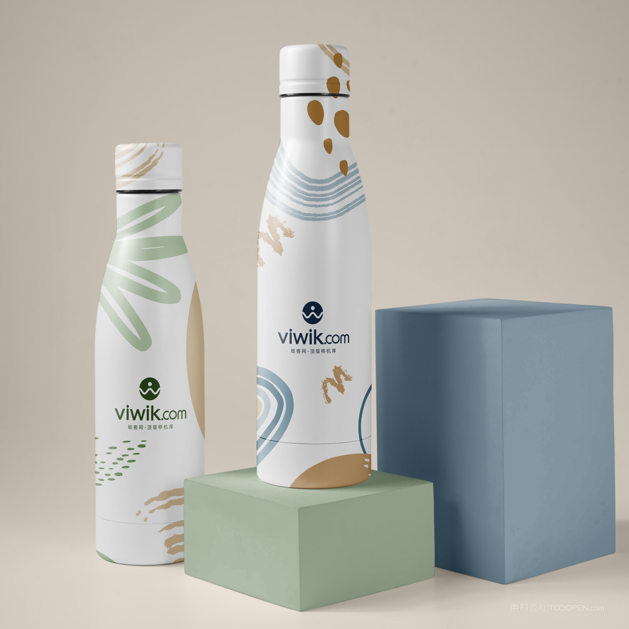 牛奶饮料包装贴图样机