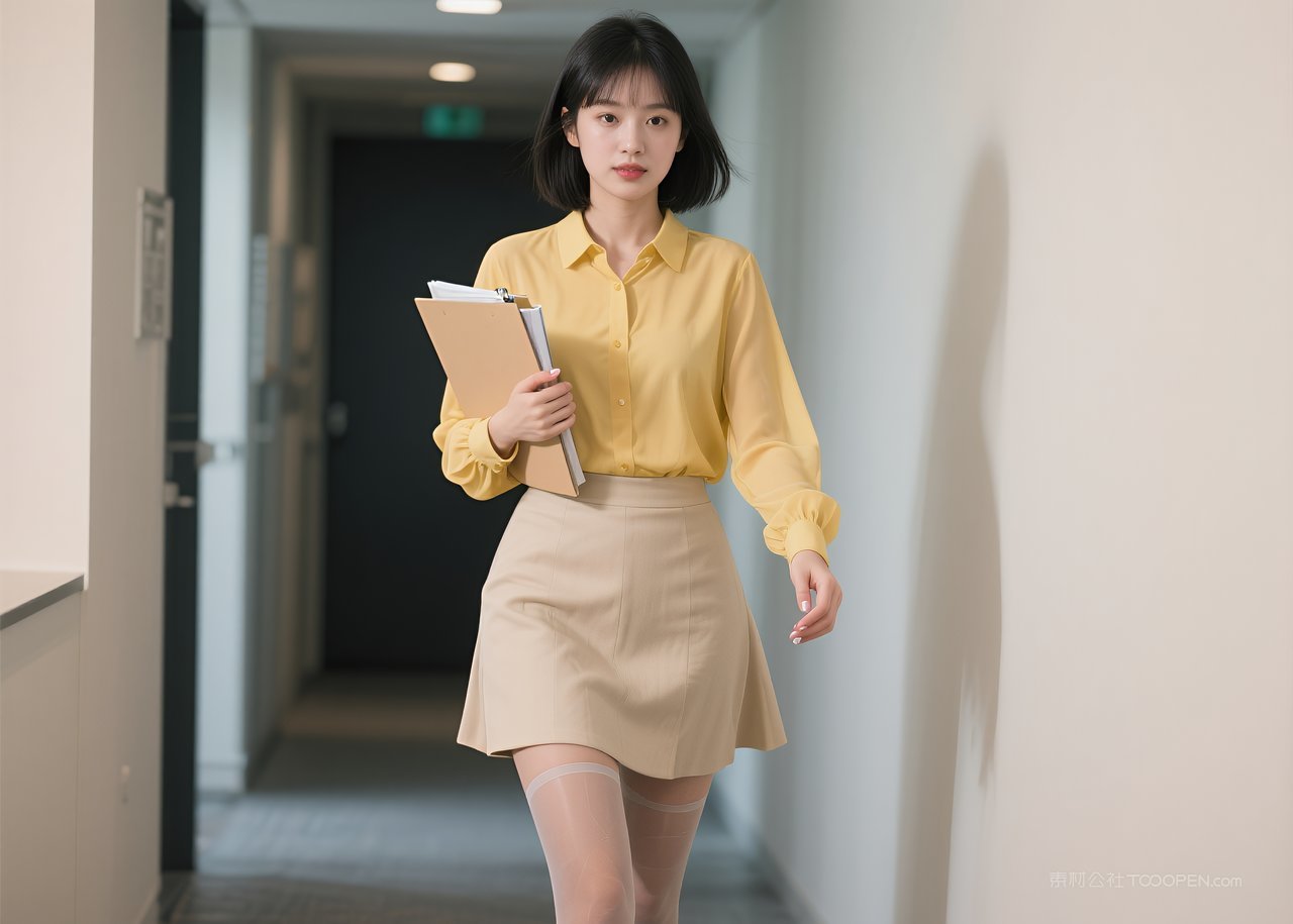 女性美腿模特短裙写真职业丝袜美女性感