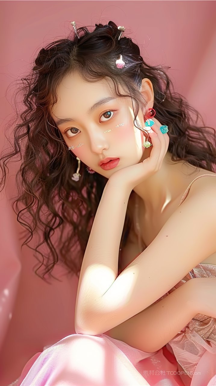 甜美写真年轻少女清纯年轻美女模特