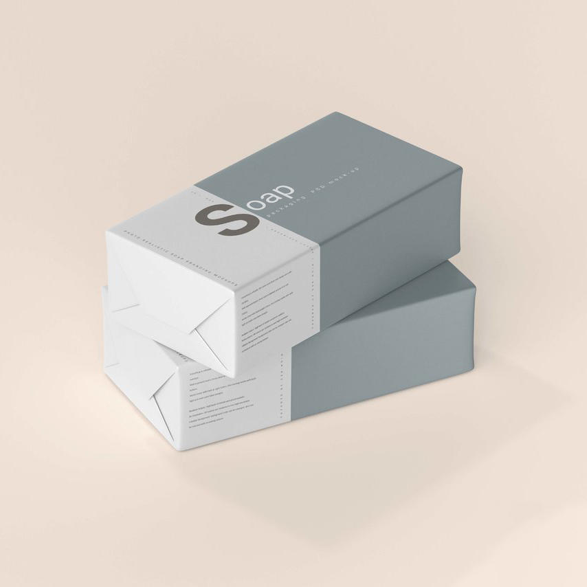 时尚肥皂包装样机