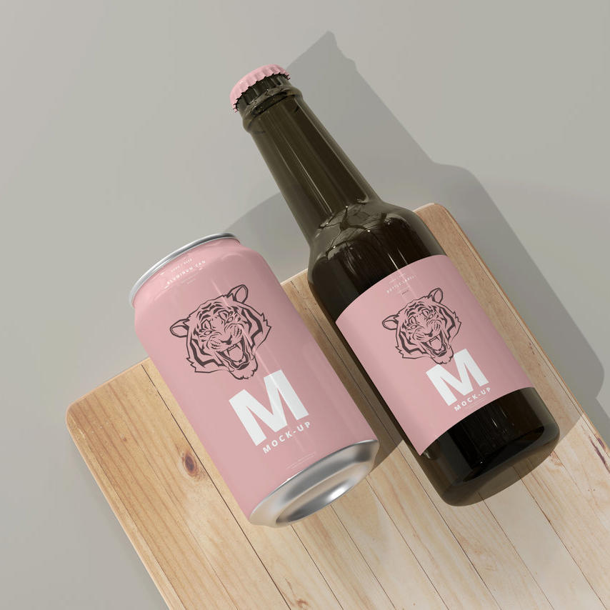 啤酒瓶易拉罐样机