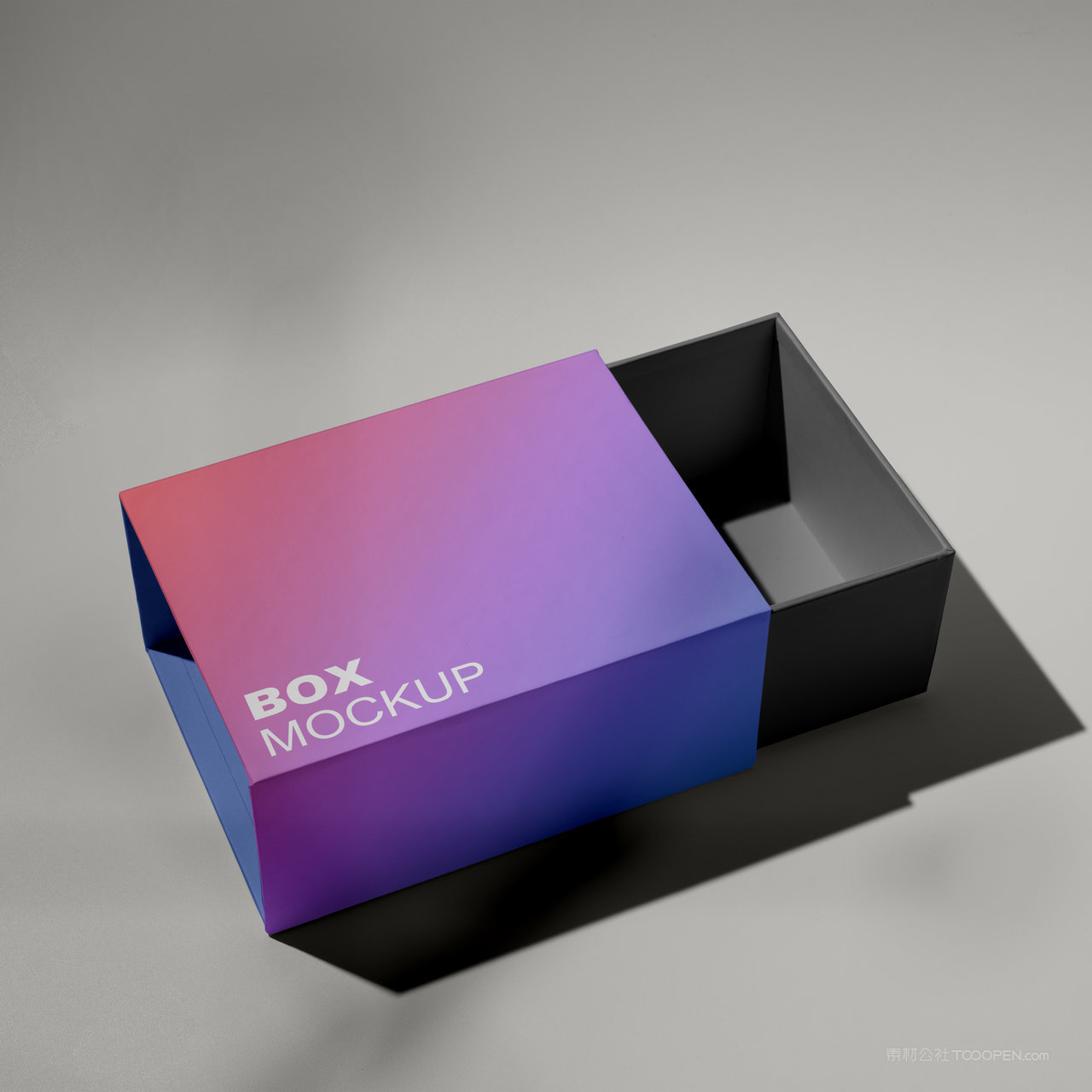 纸盒抽屉盒包装盒贴图样机