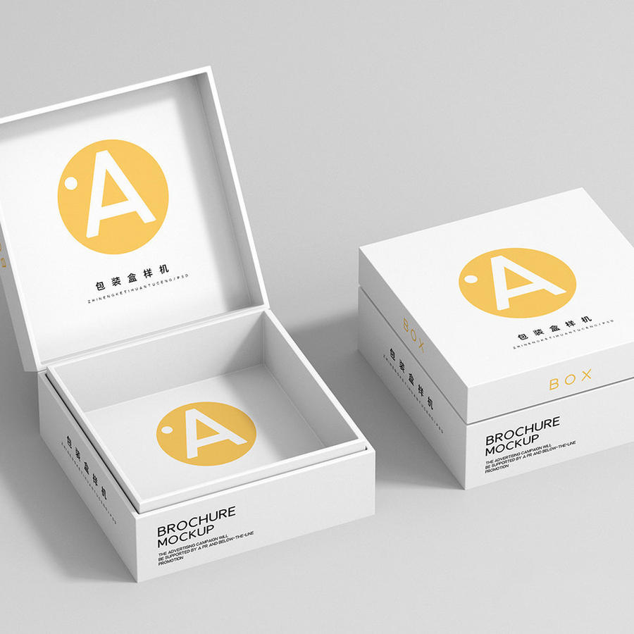 方形包装盒样机