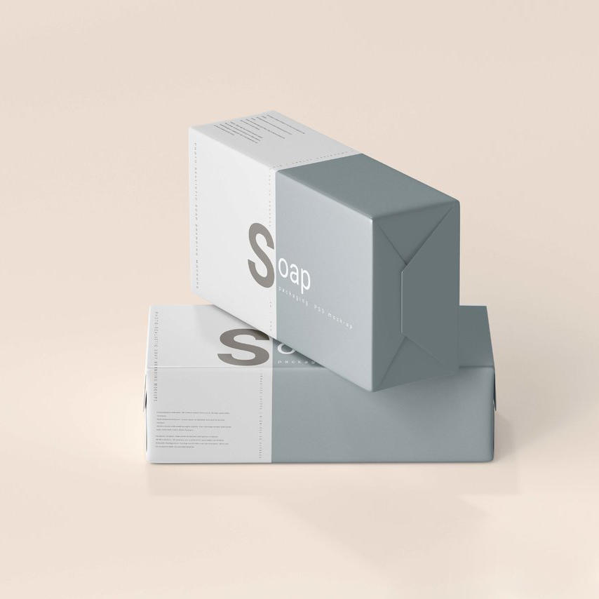 时尚肥皂包装样机