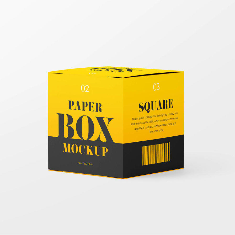方形纸盒产品包装样机