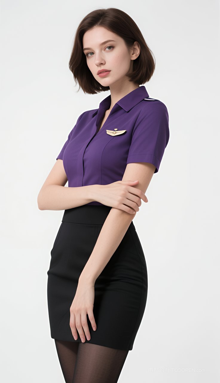 长腿美腿短裙美女性感欧美模特丝袜