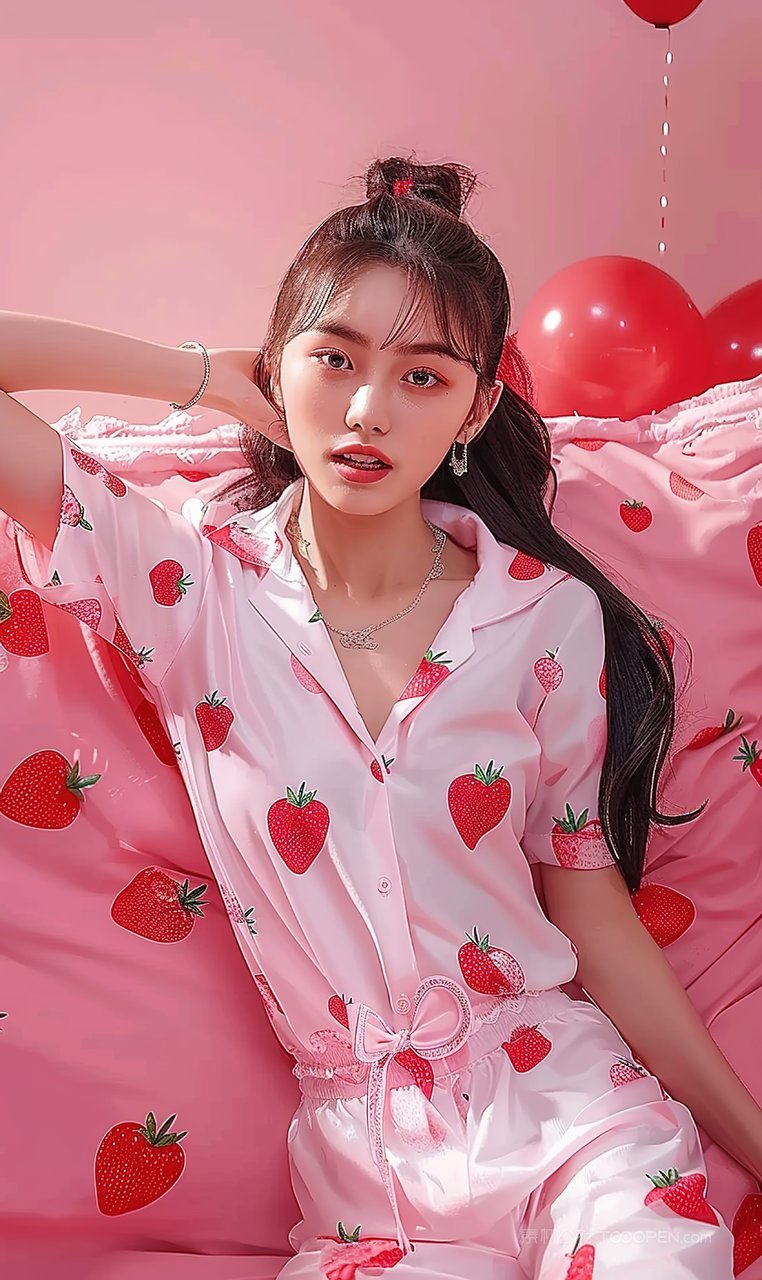 优美青春美女活力清纯魅力少女时尚彩妆美容