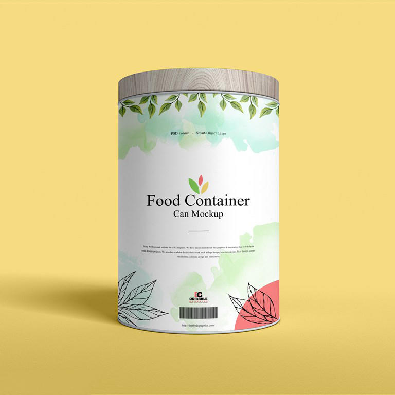 食品罐子包装样机