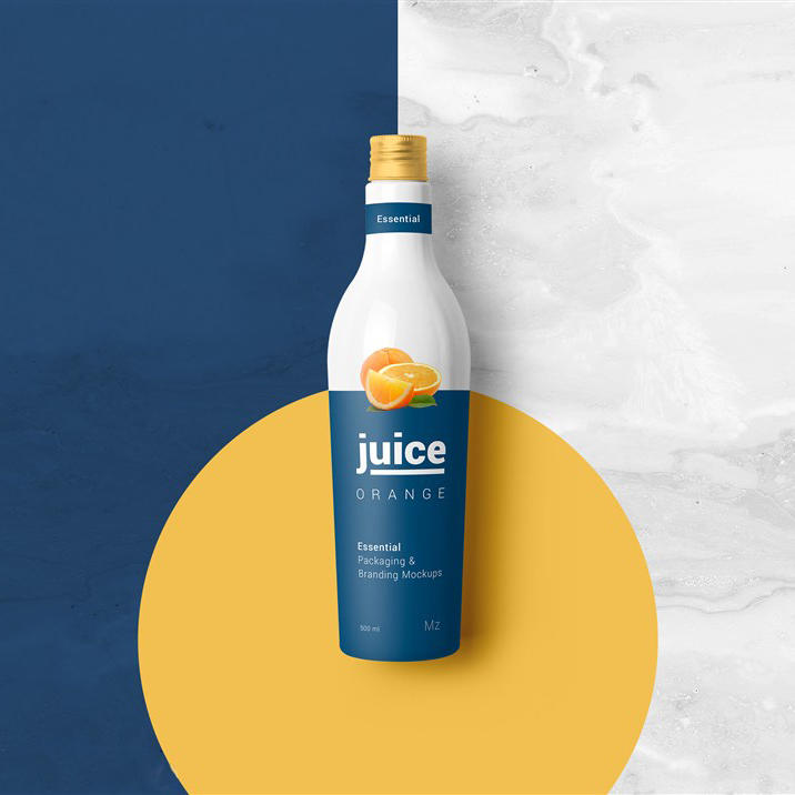 果汁饮料包装样机模板