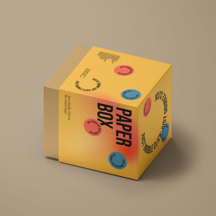 正方形纸盒样机