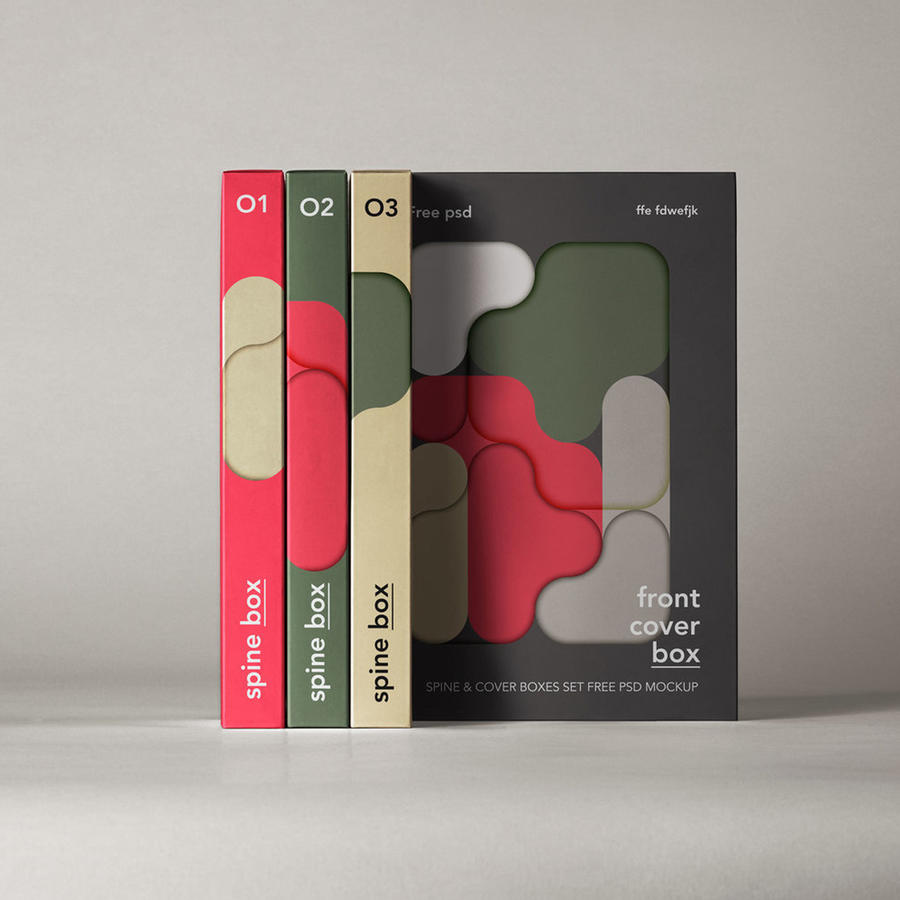 盒子样机效果图展示产品包装设计