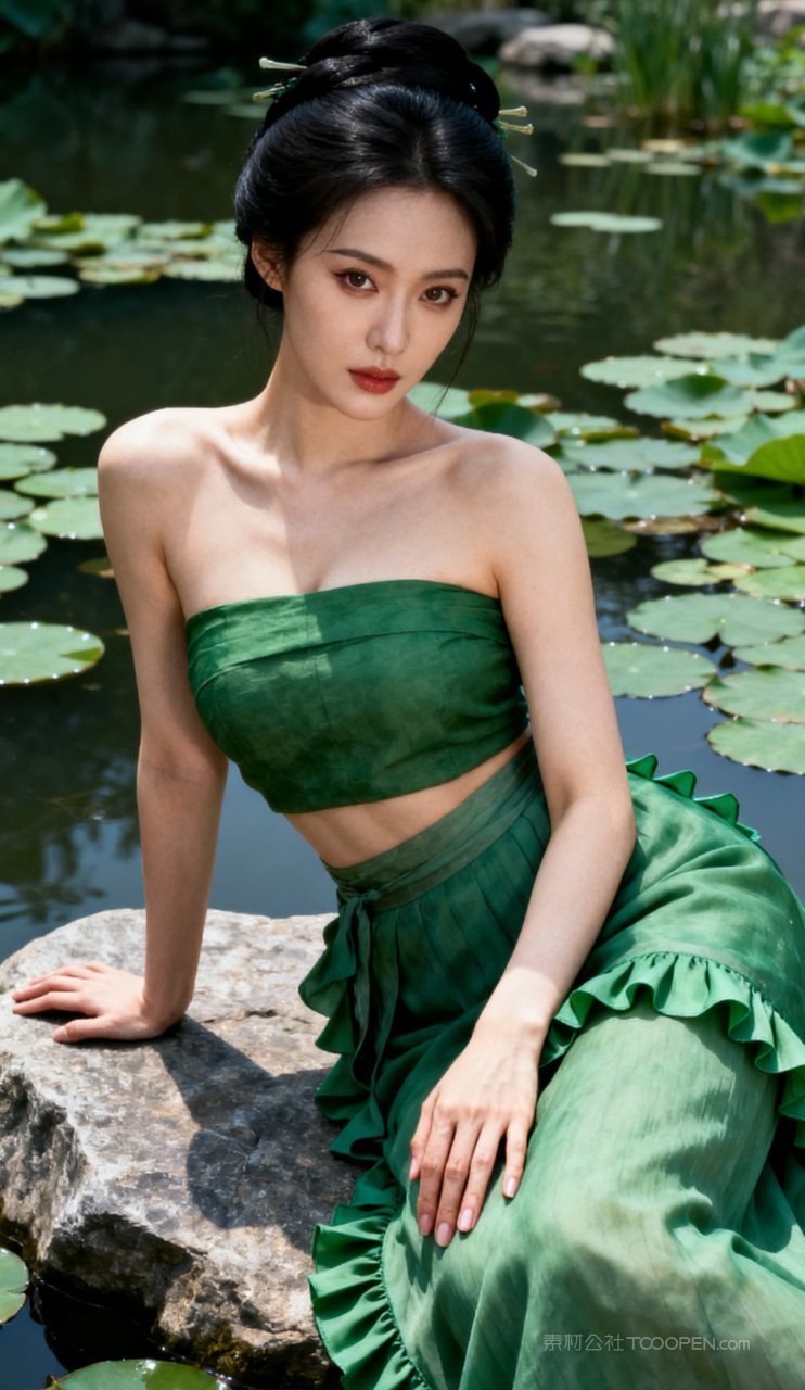 少女性感大胸古风美艳汉服妩媚国风美女