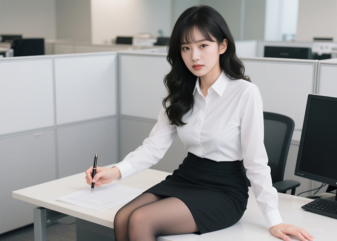 短裙美女模特美腿女性职业丝袜写真性感