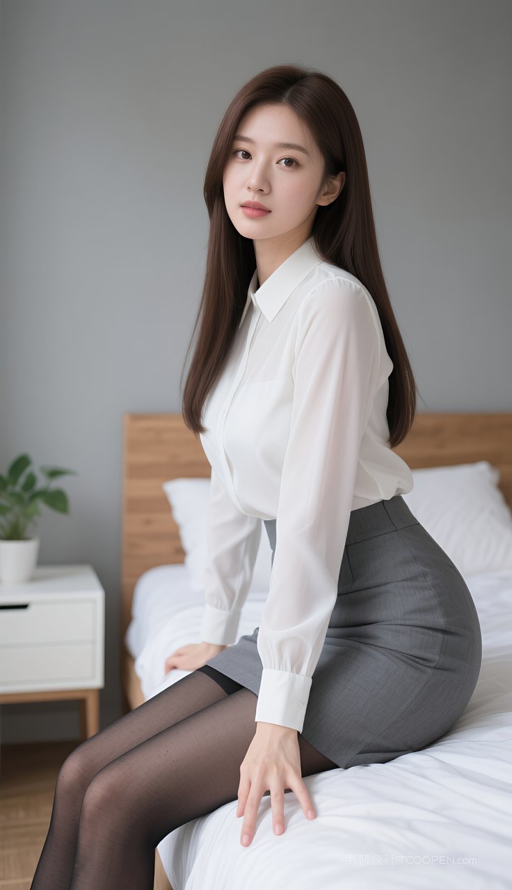 美女丝袜制服长腿模特短裙