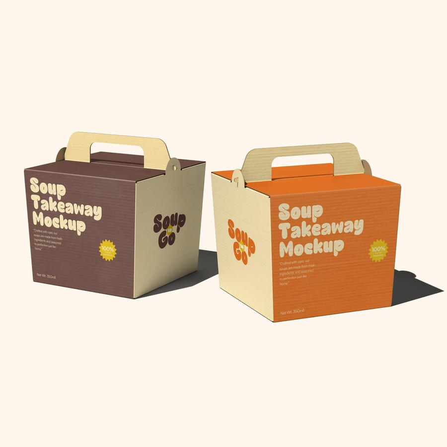 外卖盒包装样机