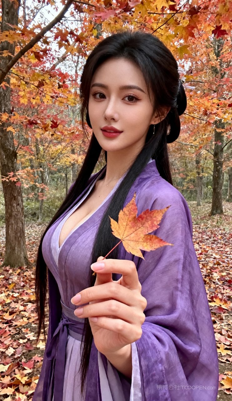 少女国风美女妩媚大胸美艳古风汉服性感