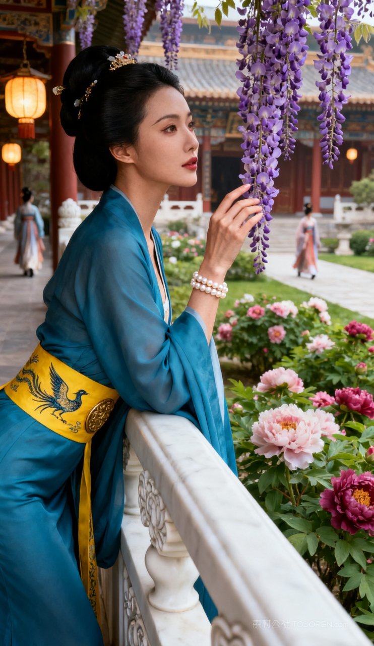 美女丰腴性感美艳女性汉服摄影古风