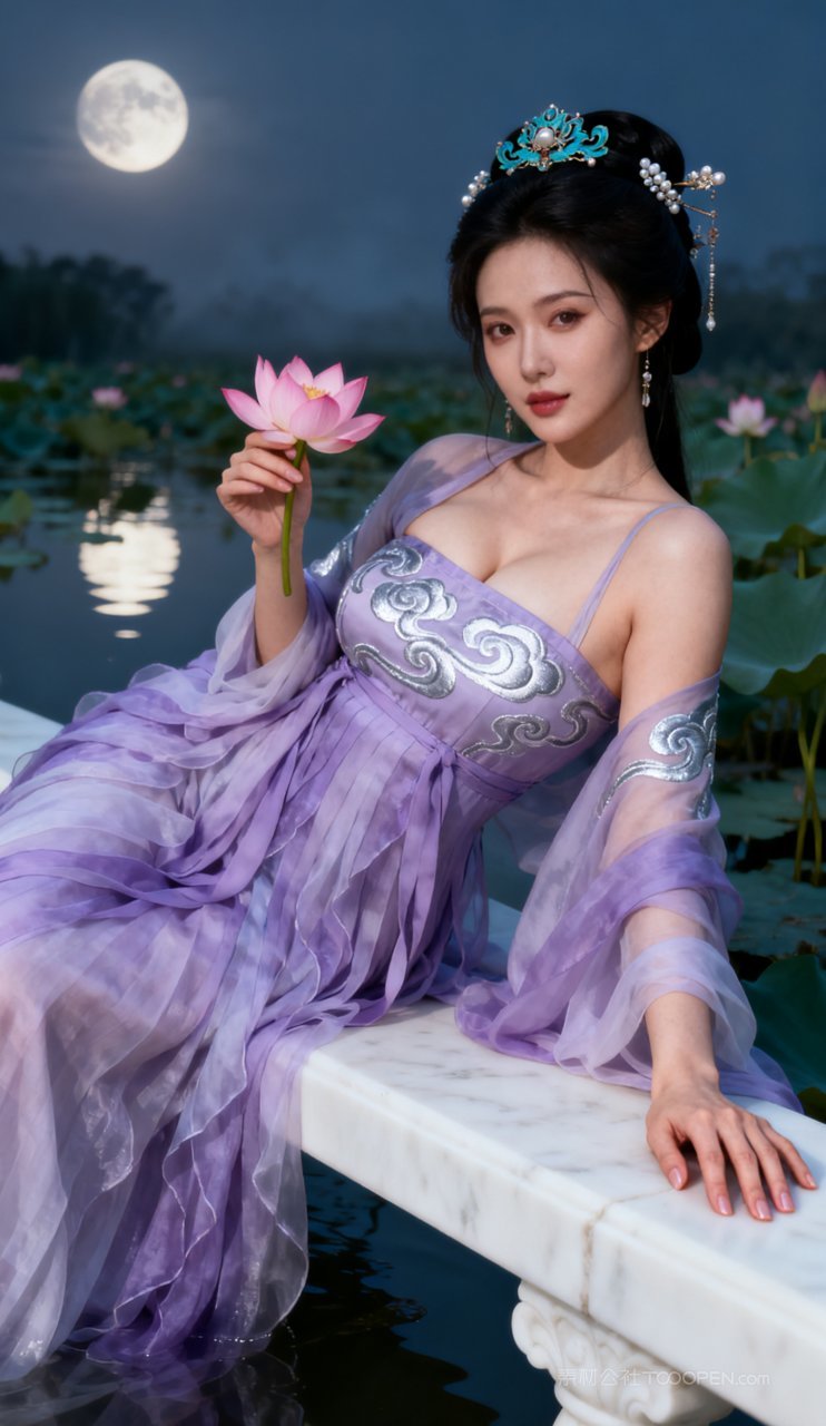 美艳古风美女丰腴汉服女性性感