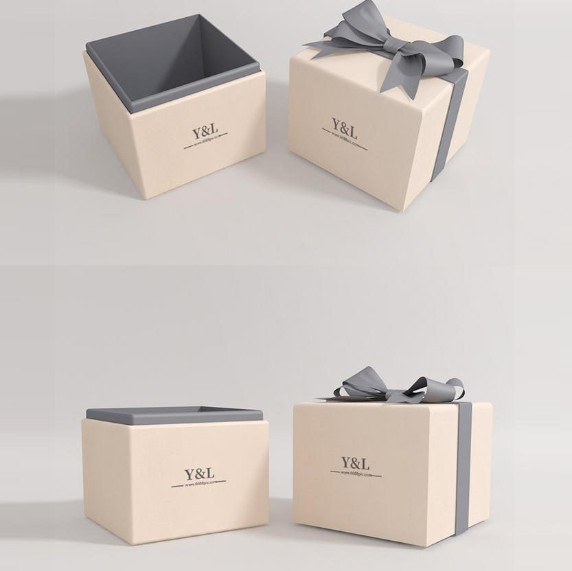 精美模型礼品盒首饰盒子样机logo