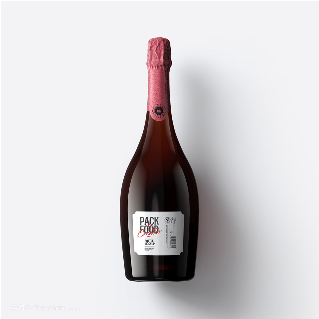 高档大肚红酒瓶玻璃酒瓶酒柜装饰酒瓶包装样机