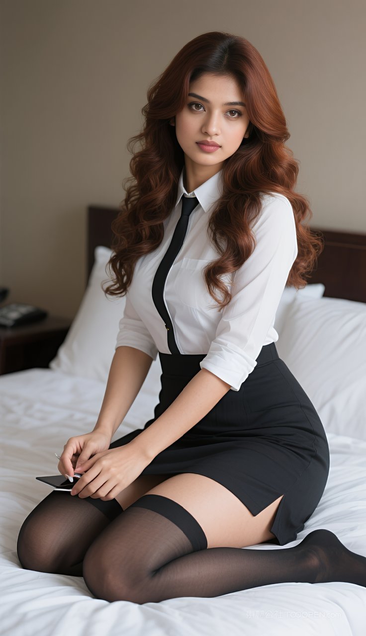 长腿美腿美女制服短裙丝袜模特