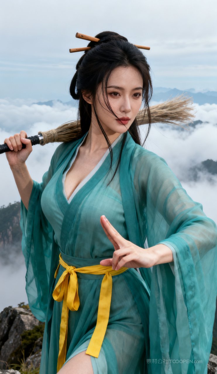 性感大胸少女美艳古风国风汉服美女妩媚