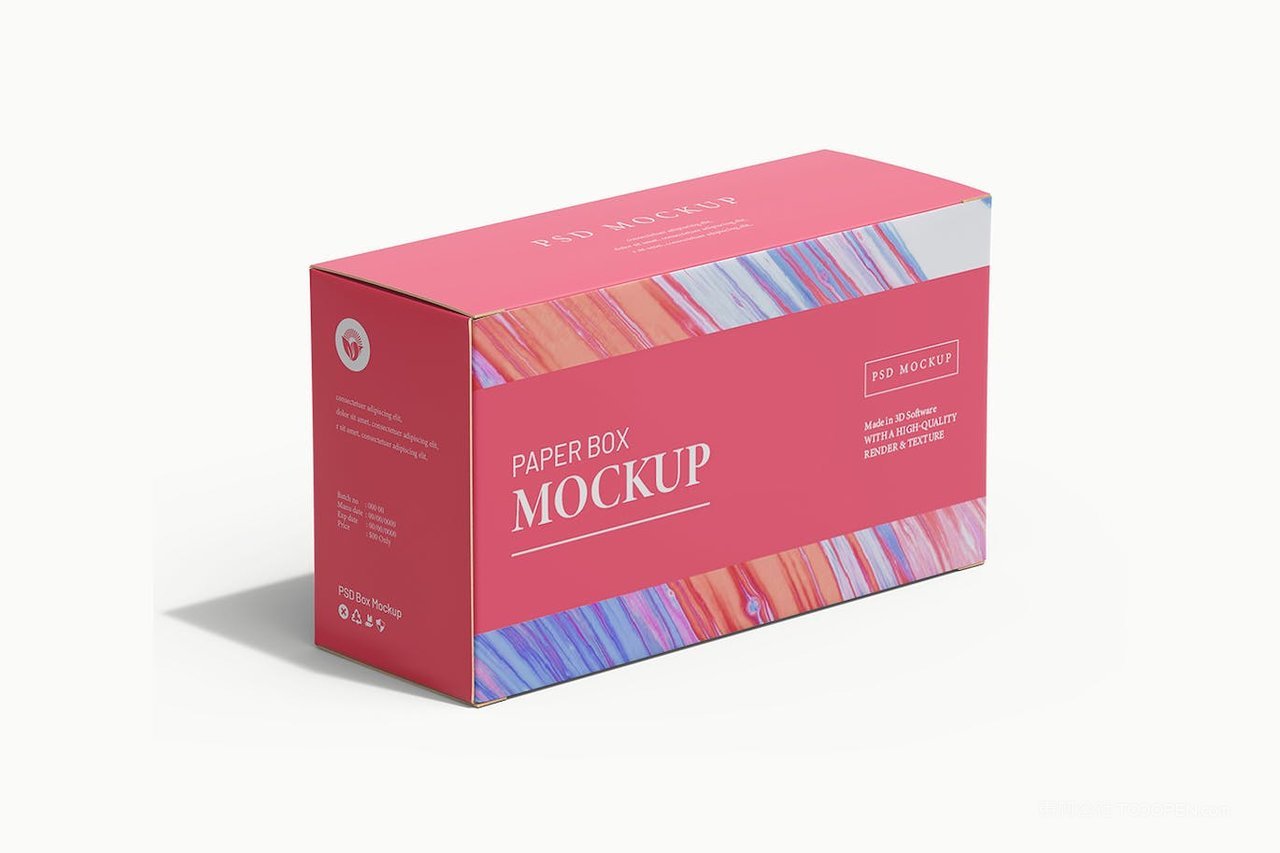 长方形纸盒样机