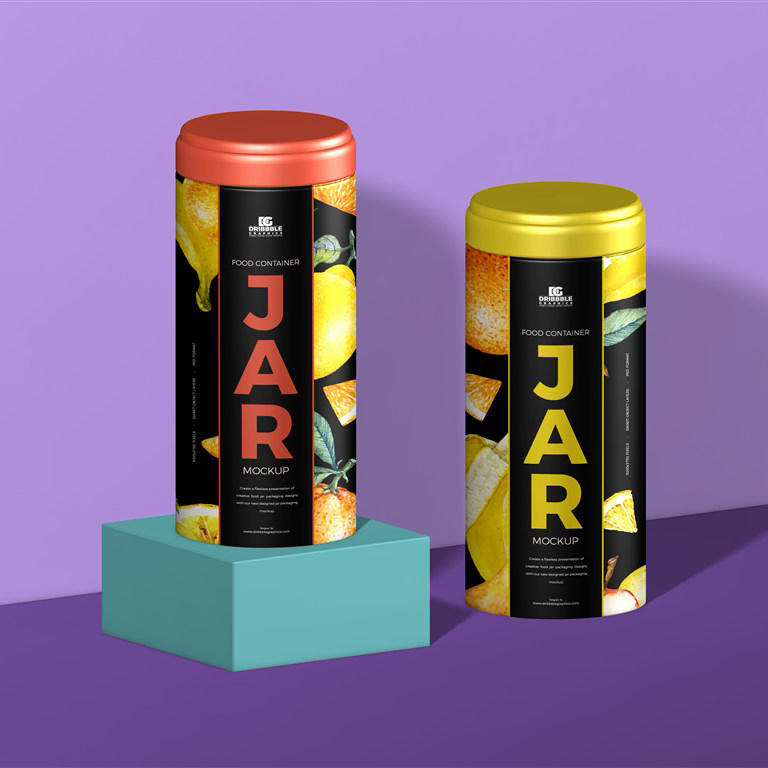 食品罐样机素材